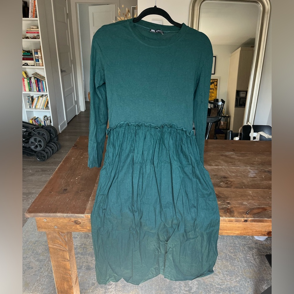 Zara Green Midi Dress